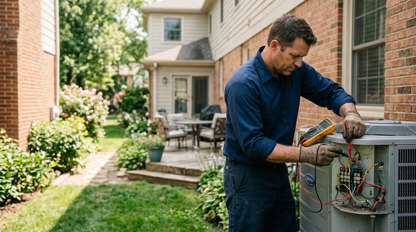 HVAC technician working near Pulaski, NY